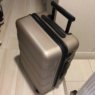 【美品】無印 スーツケース ベージュ 62L 2021年2月まで保証期間有り