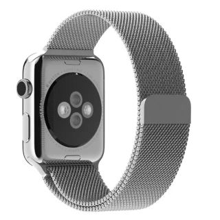 Apple Watch アップルウォッチ バンド ベルト 38mm シルバー(腕時計(デジタル))