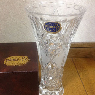 ボヘミア クリスタル(BOHEMIA Cristal)の専用 ボヘミア 花瓶 新品(花瓶)
