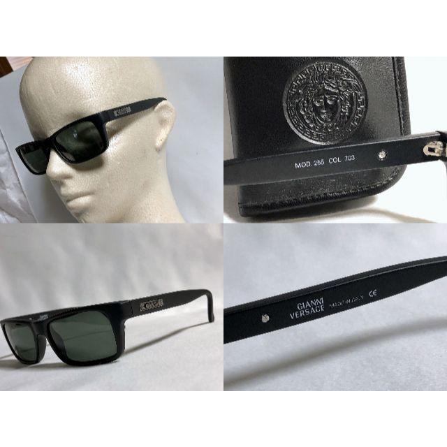 Gianni Versace - 正規美 ヴェルサーチ ロゴサングラス 黒×マッドブラック レディーガガ 眼鏡〇の通販 by Free