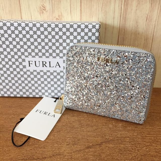 Furla - フルラ 新品 グリッター コンパクト折り財布 最新作 シルバー ...