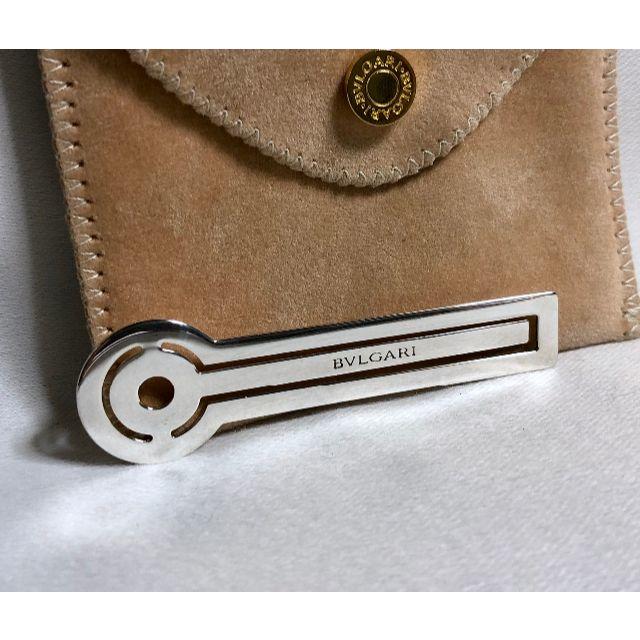 BVLGARI - 正規美 ブルガリ B-zeroロゴ文字マネークリップ SV925 BVLGARI - 正規美 ブルガリ B-zeroロゴ文字マネークリップ SV925