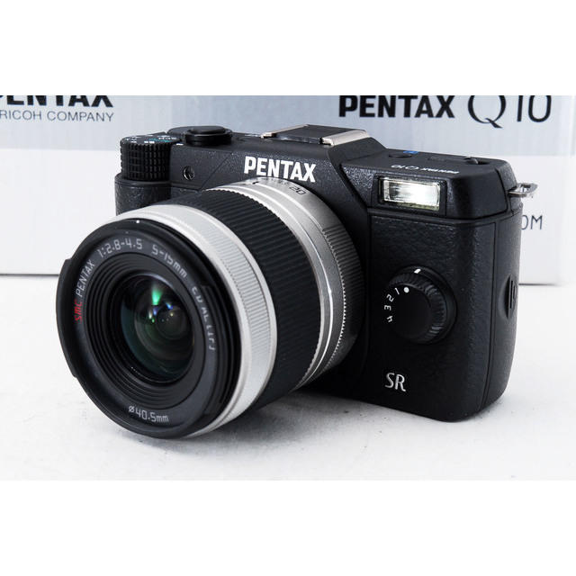 PENTAX(ペンタックス)の★軽量なのでどこにでも一緒に♪WiFi対応★ペンタックス Q10 ブラック スマホ/家電/カメラのカメラ(ミラーレス一眼)の商品写真