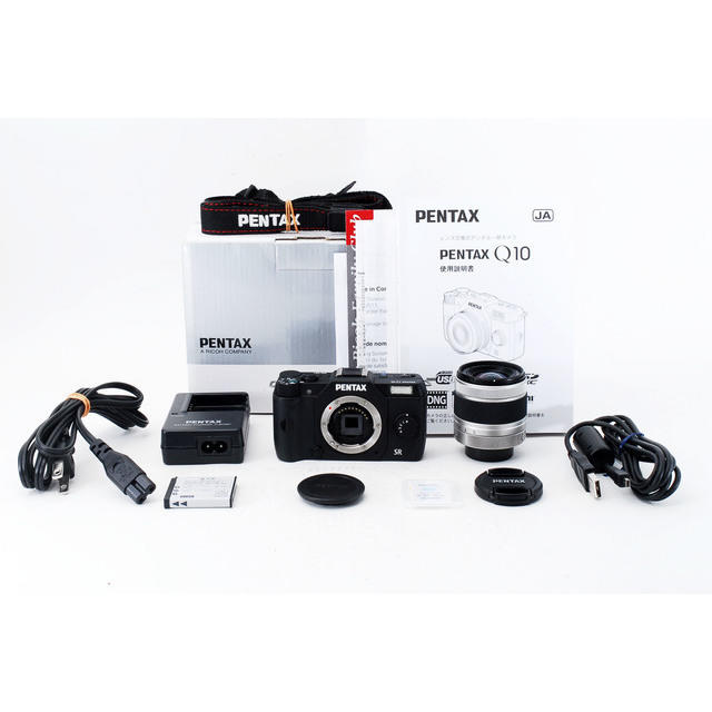 PENTAX(ペンタックス)の★軽量なのでどこにでも一緒に♪WiFi対応★ペンタックス Q10 ブラック スマホ/家電/カメラのカメラ(ミラーレス一眼)の商品写真