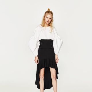 ザラ(ZARA)のZARA バルーンスリーブ トップス ブラウス(シャツ/ブラウス(長袖/七分))