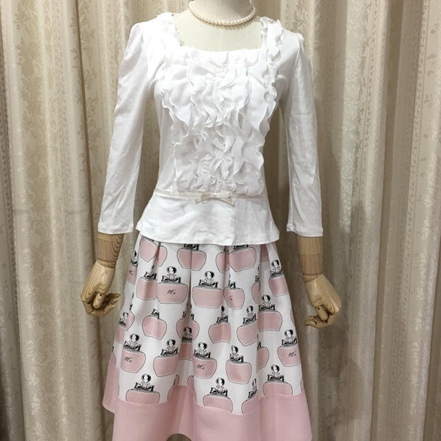 M'S GRACY(エムズグレイシー)のCHIKO様ご専用♡ フリルリボンニット♡ かごバッグ♡ レディースのトップス(ニット/セーター)の商品写真