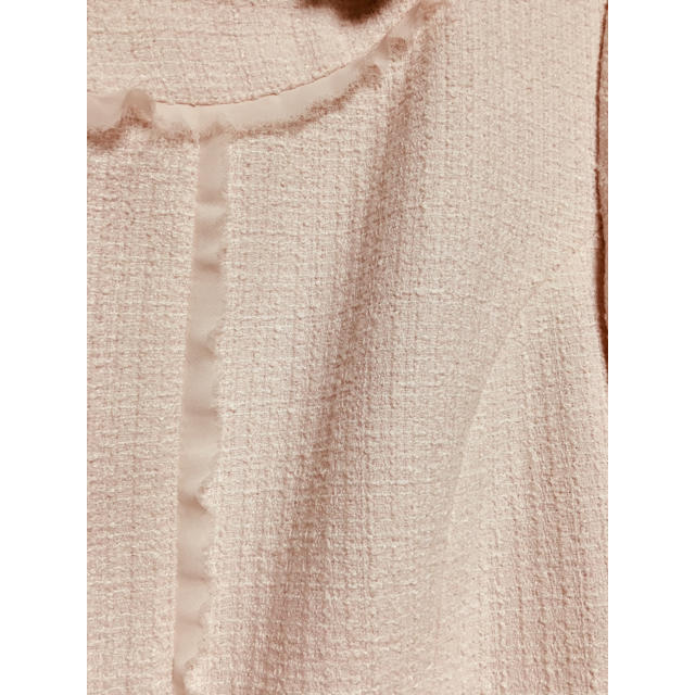 ツイードスーツ  【13号】淡い桜のようなピンクが素敵です レディースのフォーマル/ドレス(スーツ)の商品写真