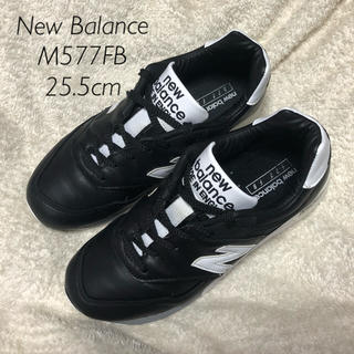 ニューバランス(New Balance)のNew Balance M577FB 25.5cm UK 黒 レザー(スニーカー)