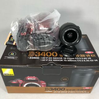 ニコン(Nikon)の新品 未使用 Nikon D3400 レッド ボディ AF-S18-55 VRⅡ(デジタル一眼)