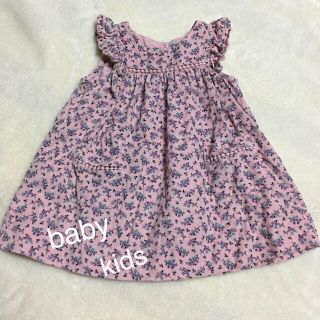 ベビーギャップ(babyGAP)の小花柄♡肩フリルワンピース(ワンピース)