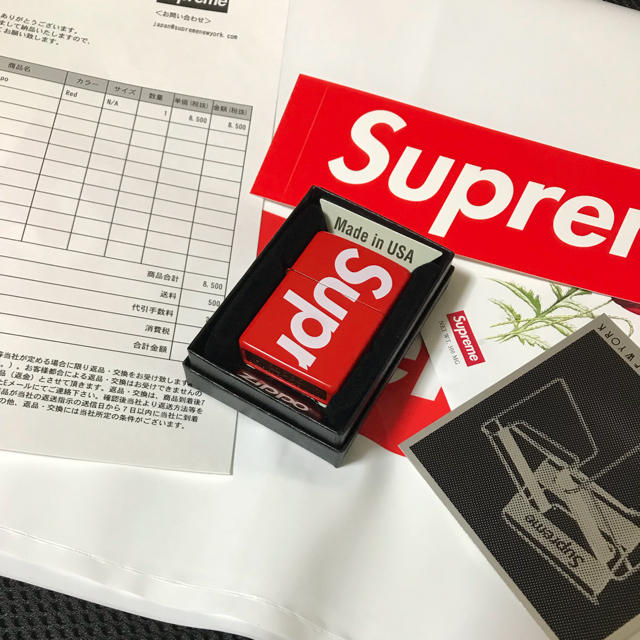 supreme Logo Zippo 確実正規品 シュプリーム ロゴジッポ