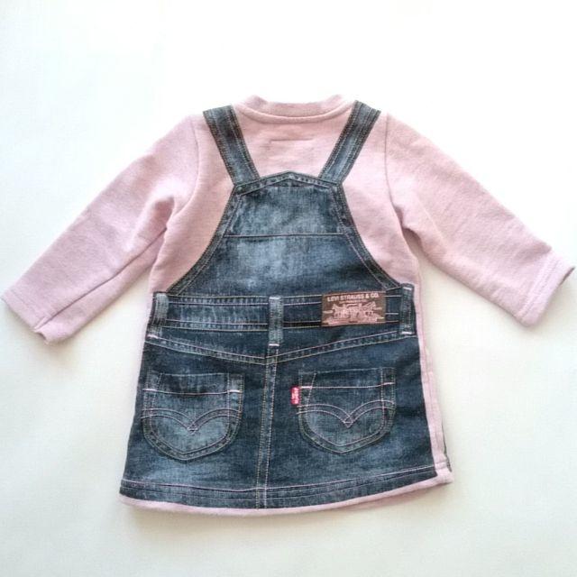 Levi's(リーバイス)のnorinorio様専用*リーバイスワンピ&ファミリアバッグ キッズ/ベビー/マタニティのベビー服(~85cm)(ワンピース)の商品写真