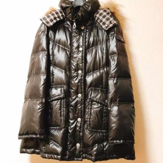 バーバリーブルーレーベル(BURBERRY BLUE LABEL)のバーバリー ブルーレーベル ダウン 黒 美品(ダウンジャケット)