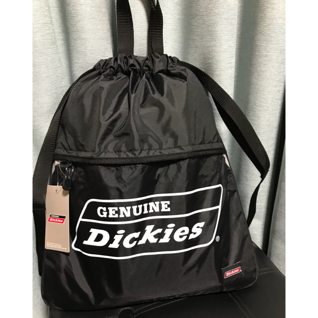 Dickies(ディッキーズ)の新品タグ付き Dickies ナップザック 黒色 レディースのバッグ(リュック/バックパック)の商品写真