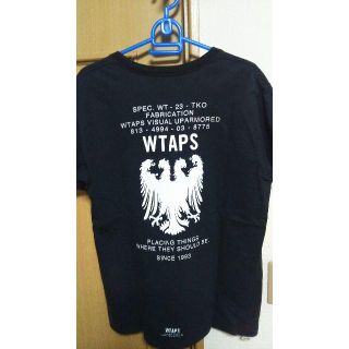 ダブルタップス(W)taps)のW-TAPS エンブレムTシャツ ブラックMサイズ used(Tシャツ/カットソー(半袖/袖なし))