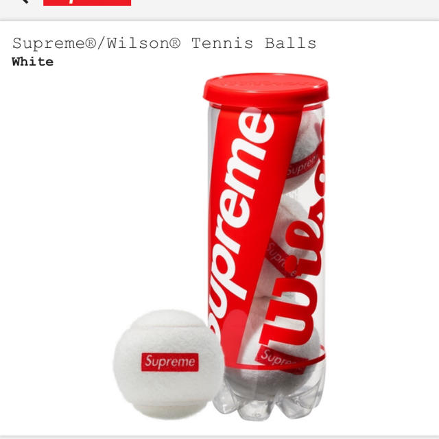 Supreme(シュプリーム)の専用 supreme wilson tennis ballテニスボール スポーツ/アウトドアのテニス(ボール)の商品写真