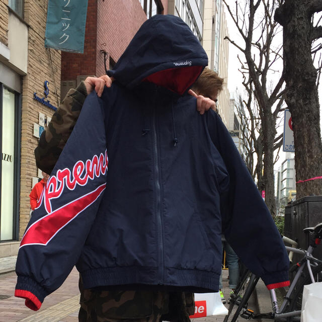安心と信頼 supreme Sleeve Script Sideline Jacket econet.bi