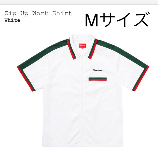 supreme zip up work shirt Mサイズ18ss グッチ