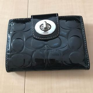 コーチ(COACH)の正規 coach 財布 ブラック(折り財布)