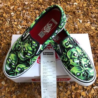 シュプリーム(Supreme)のsupreme  vans skull pile slip on 28cmバンズ(スニーカー)