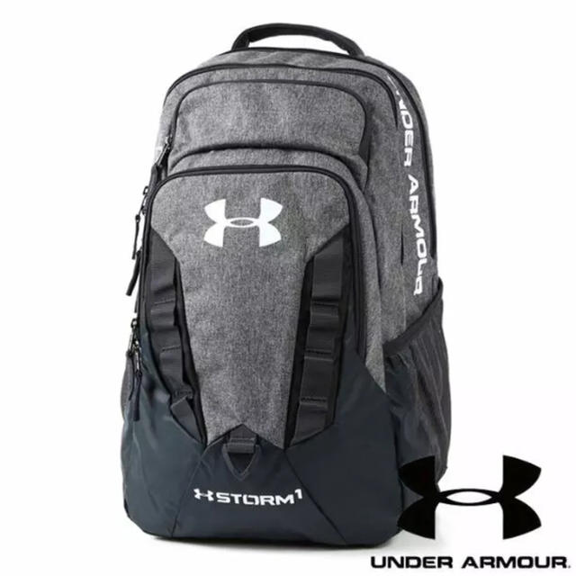 UNDER ARMOUR(アンダーアーマー)のアンダーアーマー   グレー 黒あり 新品   ３３Ｌ  バックパック 野球 メンズのバッグ(バッグパック/リュック)の商品写真