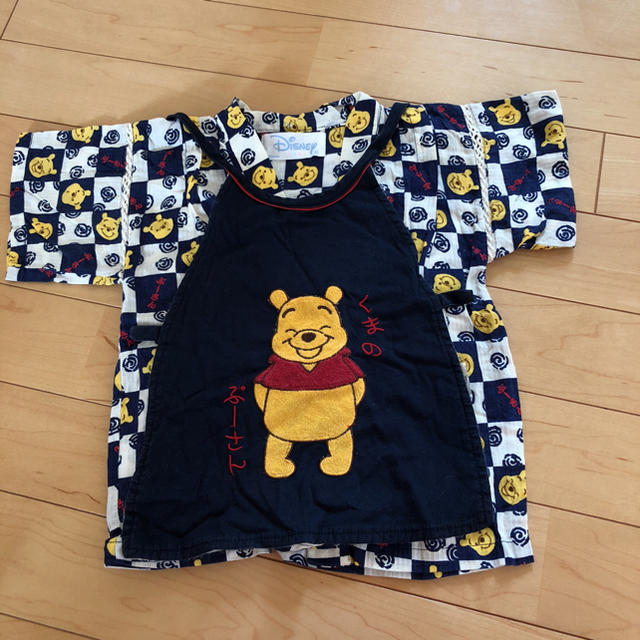 Disney(ディズニー)のプーさん甚平 キッズ/ベビー/マタニティのキッズ服男の子用(90cm~)(甚平/浴衣)の商品写真