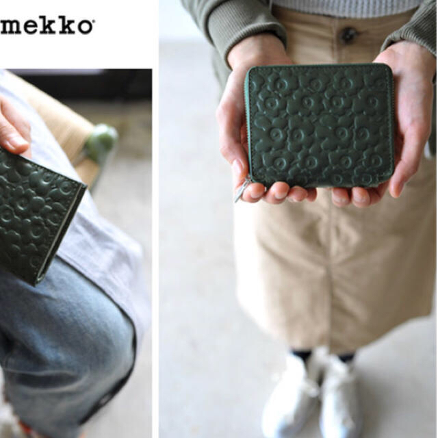marimekko(マリメッコ)の未使用♡マリメッコ ウニッコ 型押し コンパクトジッパーウォレット 財布 レディースのファッション小物(財布)の商品写真