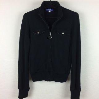 バーバリーブルーレーベル(BURBERRY BLUE LABEL)の美品 BURBERRY BLUE LABEL 長袖スウェット ブラック 38(トレーナー/スウェット)