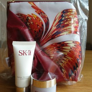 マックスファクター(MAXFACTOR)の★うめぼ様専用★ SK-II＊クレンジング & 洗顔お試し ポーチ付き(クレンジング/メイク落とし)