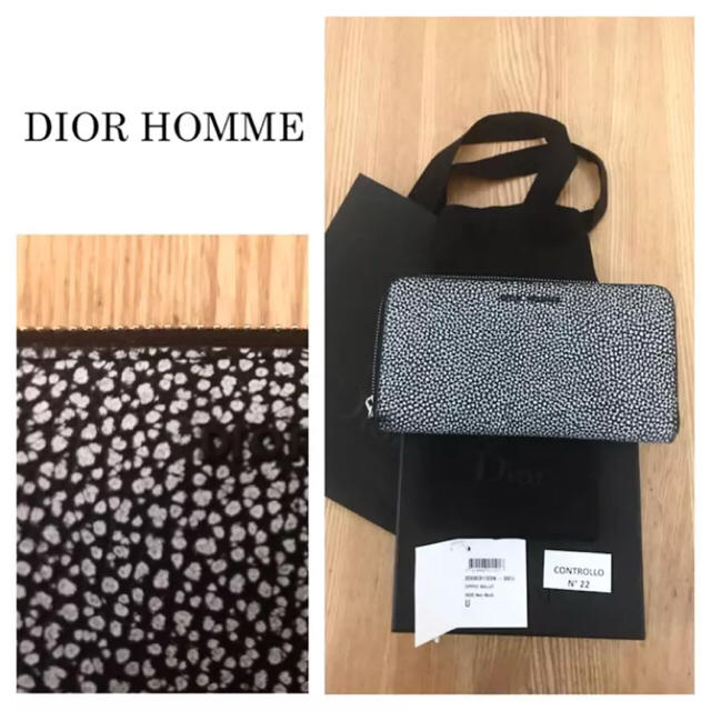 DIOR HOMME(ディオールオム)のDIOR HOMME☆ディオールオム☆長財布☆バイカラー☆レザーウォレット メンズのファッション小物(長財布)の商品写真