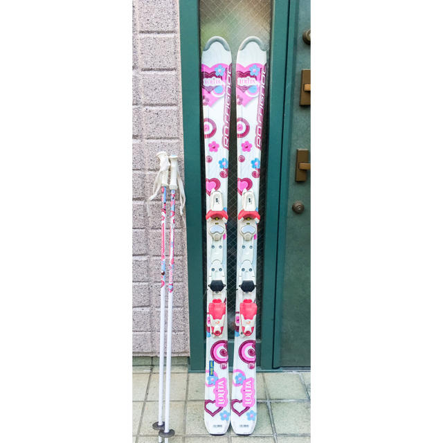 ROSSIGNOL(ロシニョール)のロシニョール　ロリータ　130cm　ジュニアスキー板　ビンディング付　美品 スポーツ/アウトドアのスキー(板)の商品写真