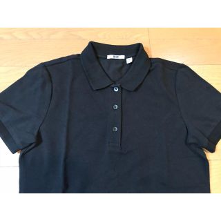 ユニクロ(UNIQLO)のUNIQLO⭐️Black 半袖ポロシャツ Mサイズ(ポロシャツ)