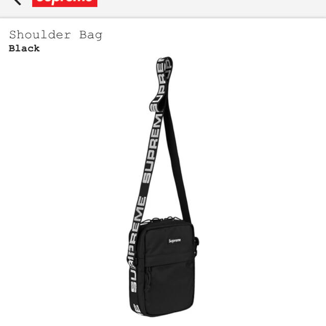 Supreme - supreme shoulder bag 18SS ブラック の通販 by ゆう's shop ...