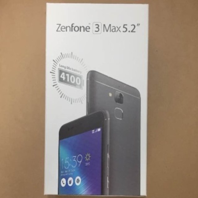【新品未開封】ZenFone 3 Max SIMフリー 5.2インチ グレー スマホ/家電/カメラのスマートフォン/携帯電話(スマートフォン本体)の商品写真