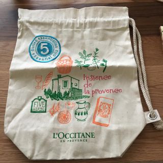 ロクシタン(L'OCCITANE)のロクシタン ノベルティ キャンバス ショルダー 巾着 バッグ ファイブハーブス(その他)