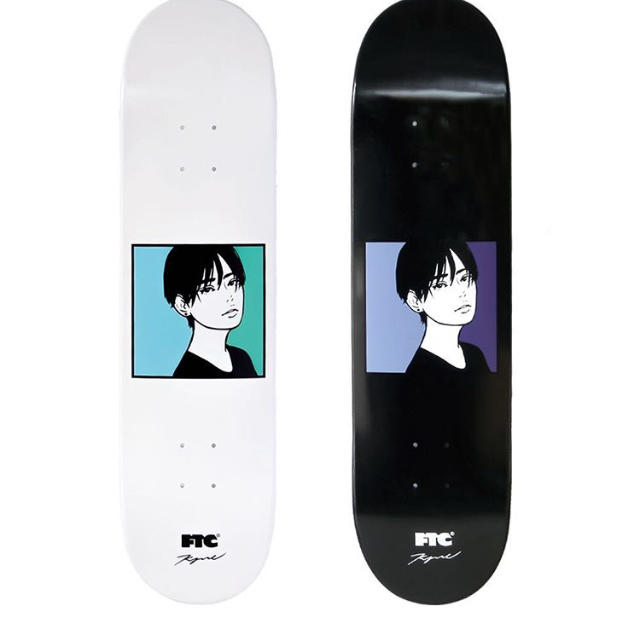 Kyne × FTC deck スケートボード デッキ 白 | datatraceautomation.in