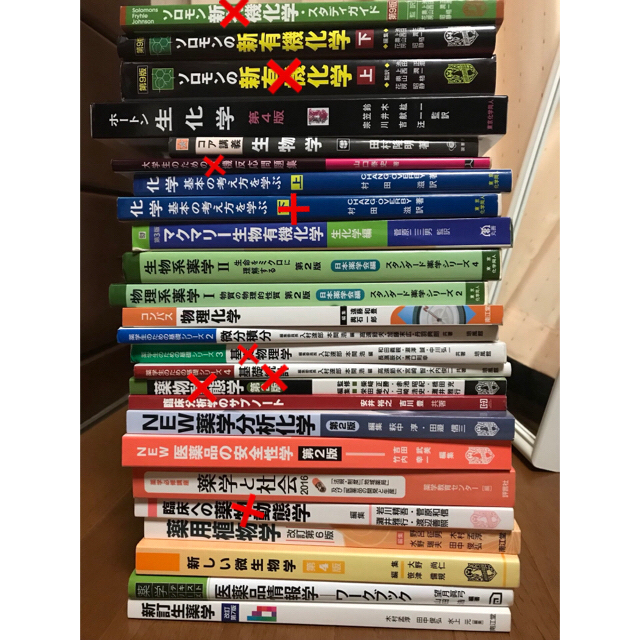 薬学部 教科書 参考書 各500円〜