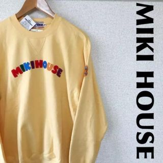 ミキハウス(mikihouse)の【新品】MIKIHOUSE スウェット トレーナー デカロゴ 0302(スウェット)