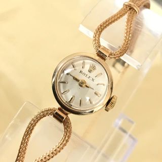 ロレックス(ROLEX)の(しずく様専用) ロレックスレディース アンティーク時計  14K金無垢ケース(腕時計)