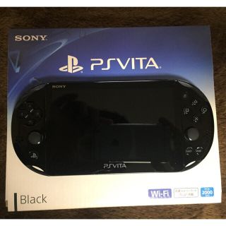 プレイステーションヴィータ(PlayStation Vita)のPSVITA 2000 Wi-Fi 黒 本体(携帯用ゲーム機本体)