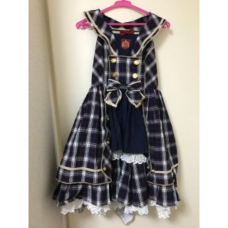 アンジェリックプリティー(Angelic Pretty)のベレー付き ジャンパースカート(ひざ丈ワンピース)