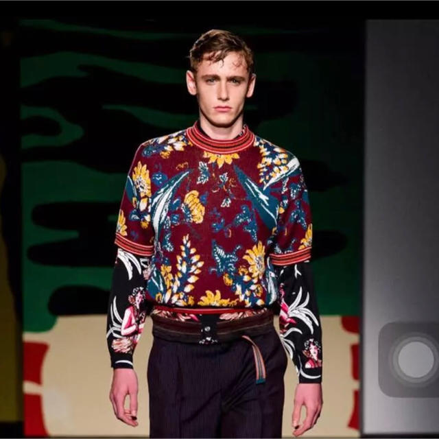 PRADA プラダ ss アロハ ボタニカル柄半袖 ニット PRADA シャツ
