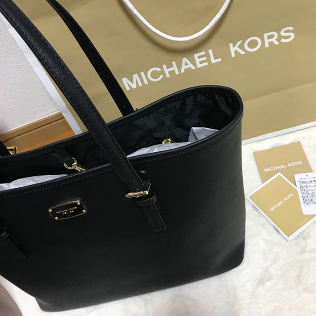 美品！本物！★MICHAEL KORS ブラック トートバックトートバッグ