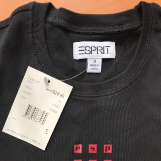 エスプリ(Esprit)の【値下げしました】黒Ｔシャツ レディース 袖短め♪(Tシャツ(半袖/袖なし))