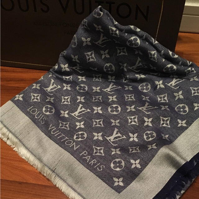 ルイヴィトン Louis Vuitton ショール モノグラム デニム