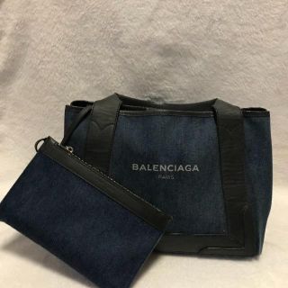 バレンシアガバッグ(BALENCIAGA BAG)の☆バレンシアガ☆ネイビーカバS☆デニムレザー☆(トートバッグ)