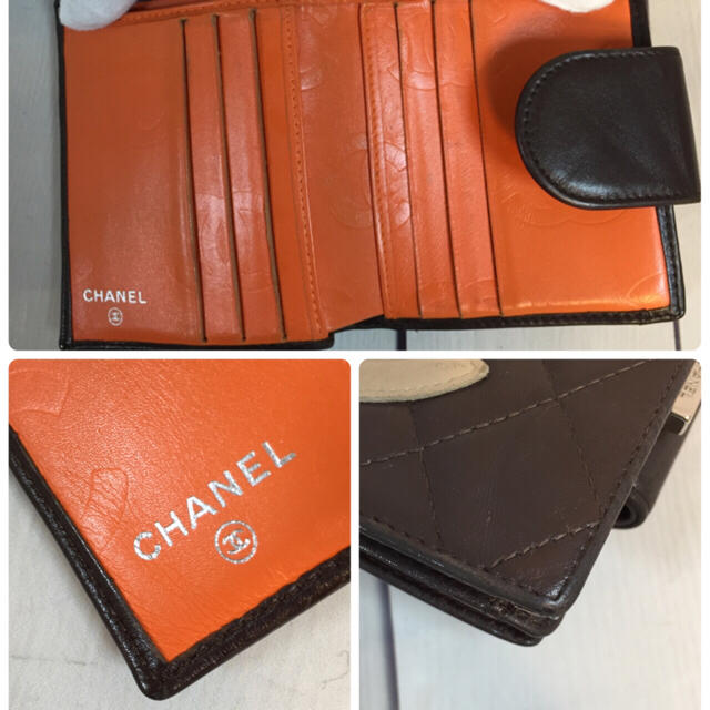 CHANEL(シャネル)のCHANEL シャネル レザー 折財布 がま口 カンボライン レディースのファッション小物(財布)の商品写真