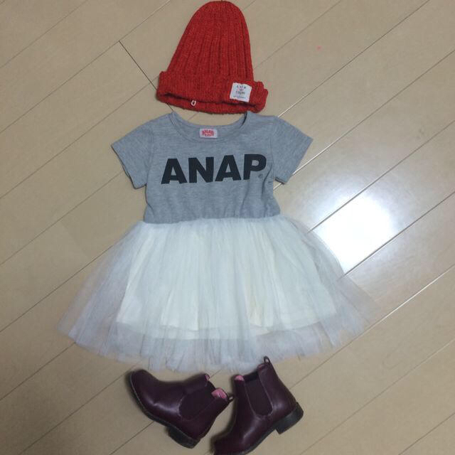 ANAP Kids(アナップキッズ)のANAPkidsチュールワンピ キッズ/ベビー/マタニティのキッズ服女の子用(90cm~)(その他)の商品写真