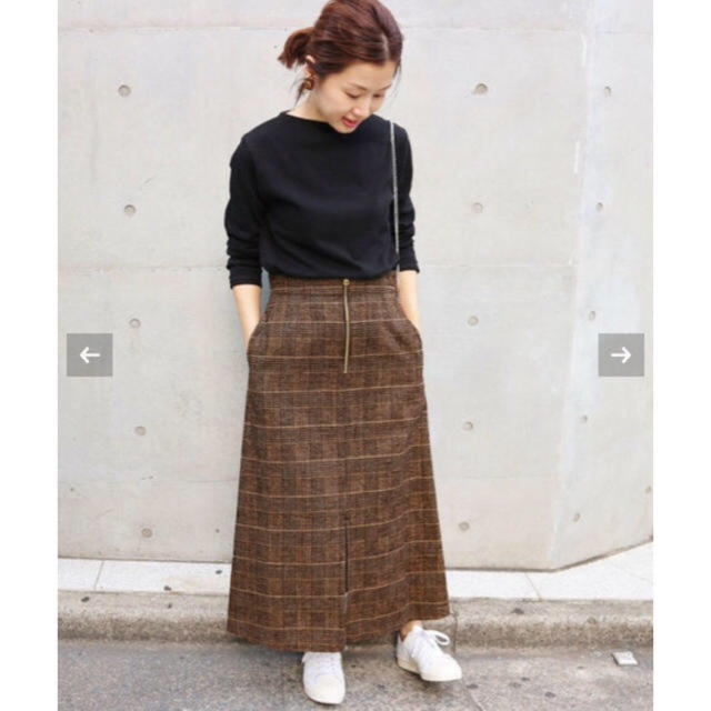IENA(イエナ)のIENA モールチェックスカート レディースのスカート(ロングスカート)の商品写真