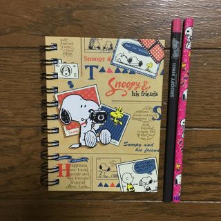 ピーナッツ(PEANUTS)のスヌーピー メモ帳＆ 鉛筆セット(ノート/メモ帳/ふせん)